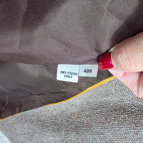 Vintage Kenny Rogers Western Blazer Mens 48R USA Made Leather Elbow Patch Cowboy - Picture 7 of 13